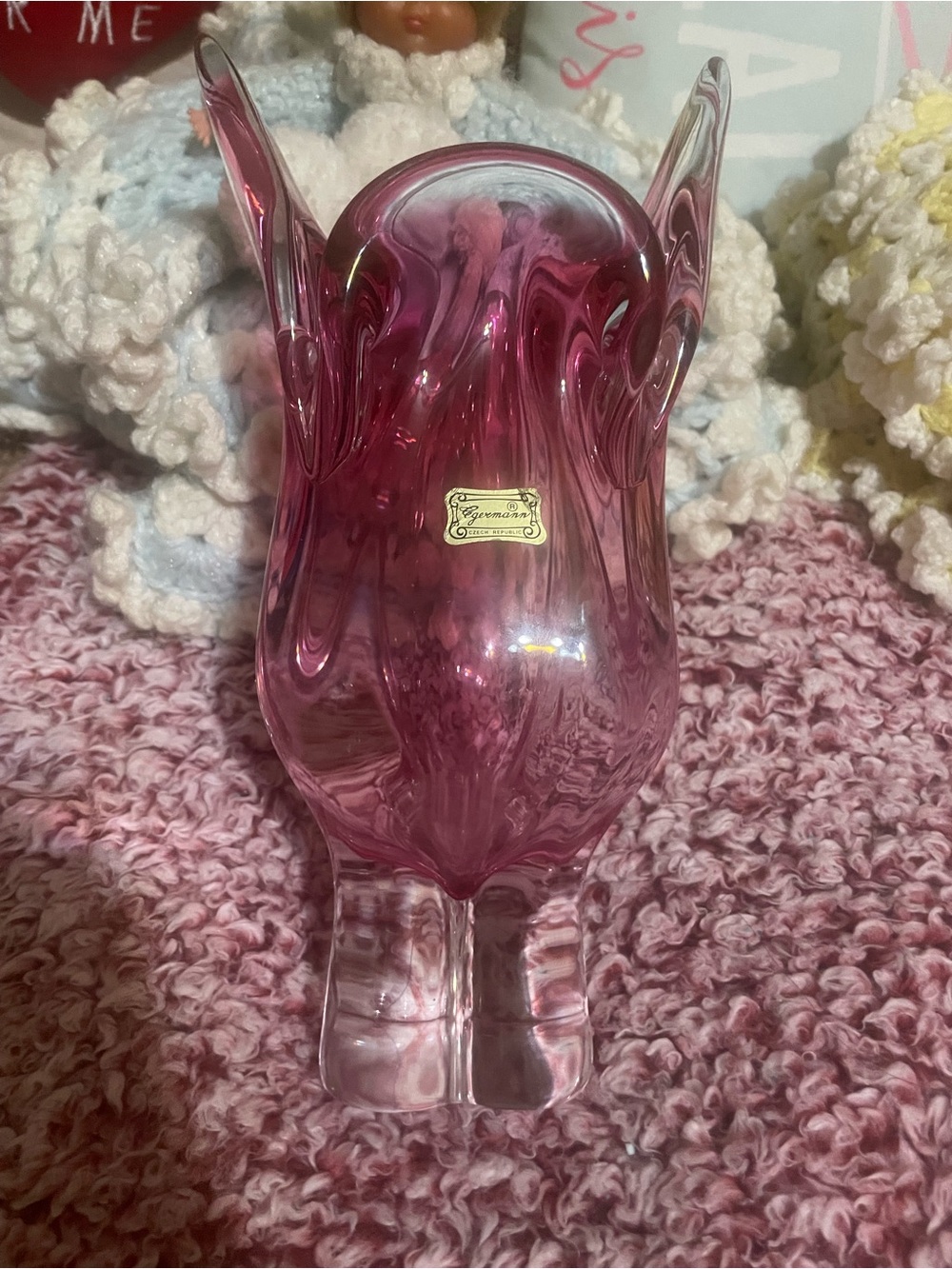 Egermann Czechoslovakia Glass Vase